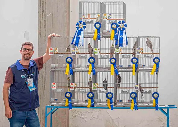 Julgamento de aves na Expoaves 2026